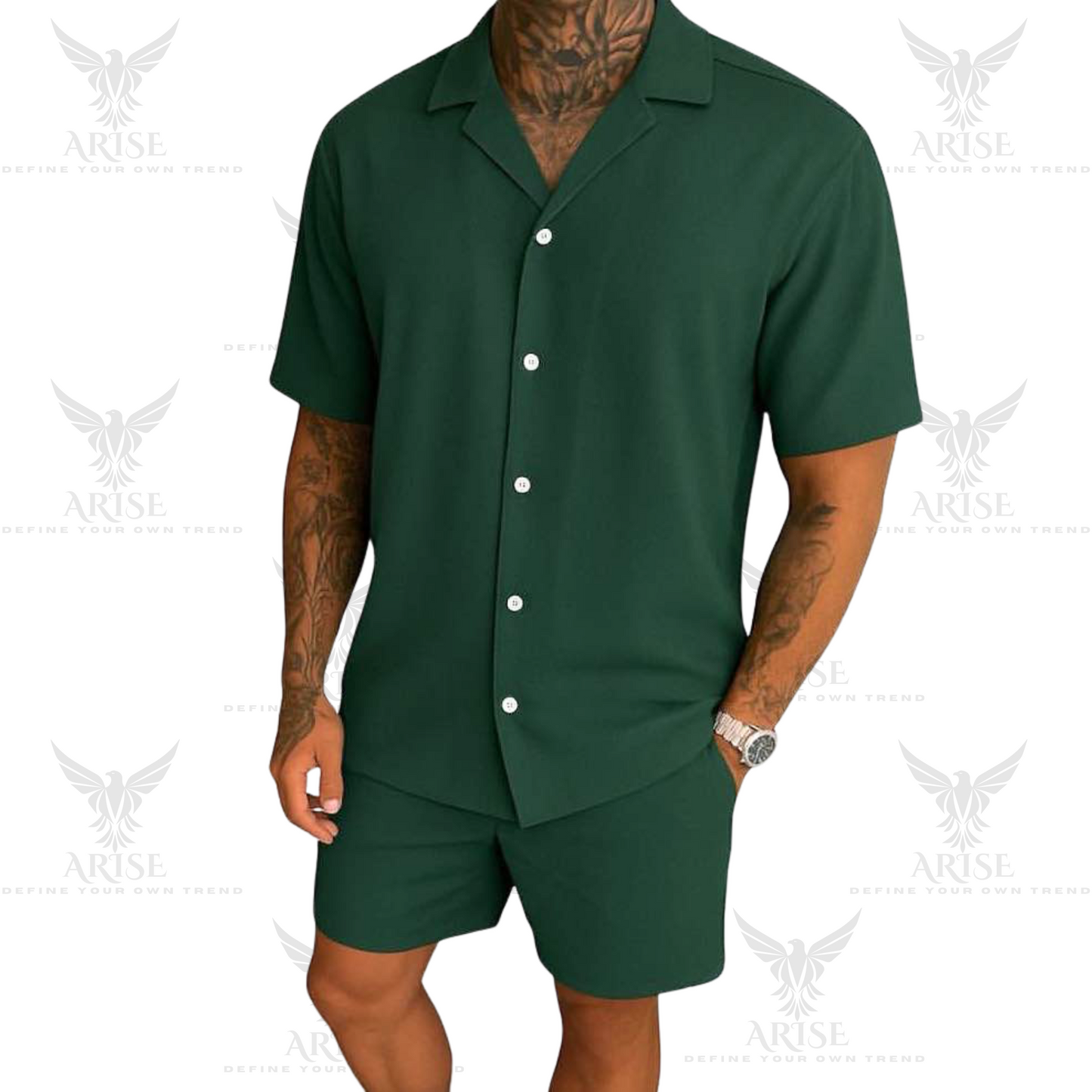Faded Line Cord Knit Textured Co-Ords Set