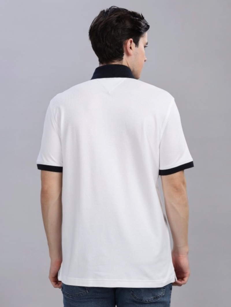 Tommy Hilfiger | Men Striped Polo Collar Cotton T-shirt